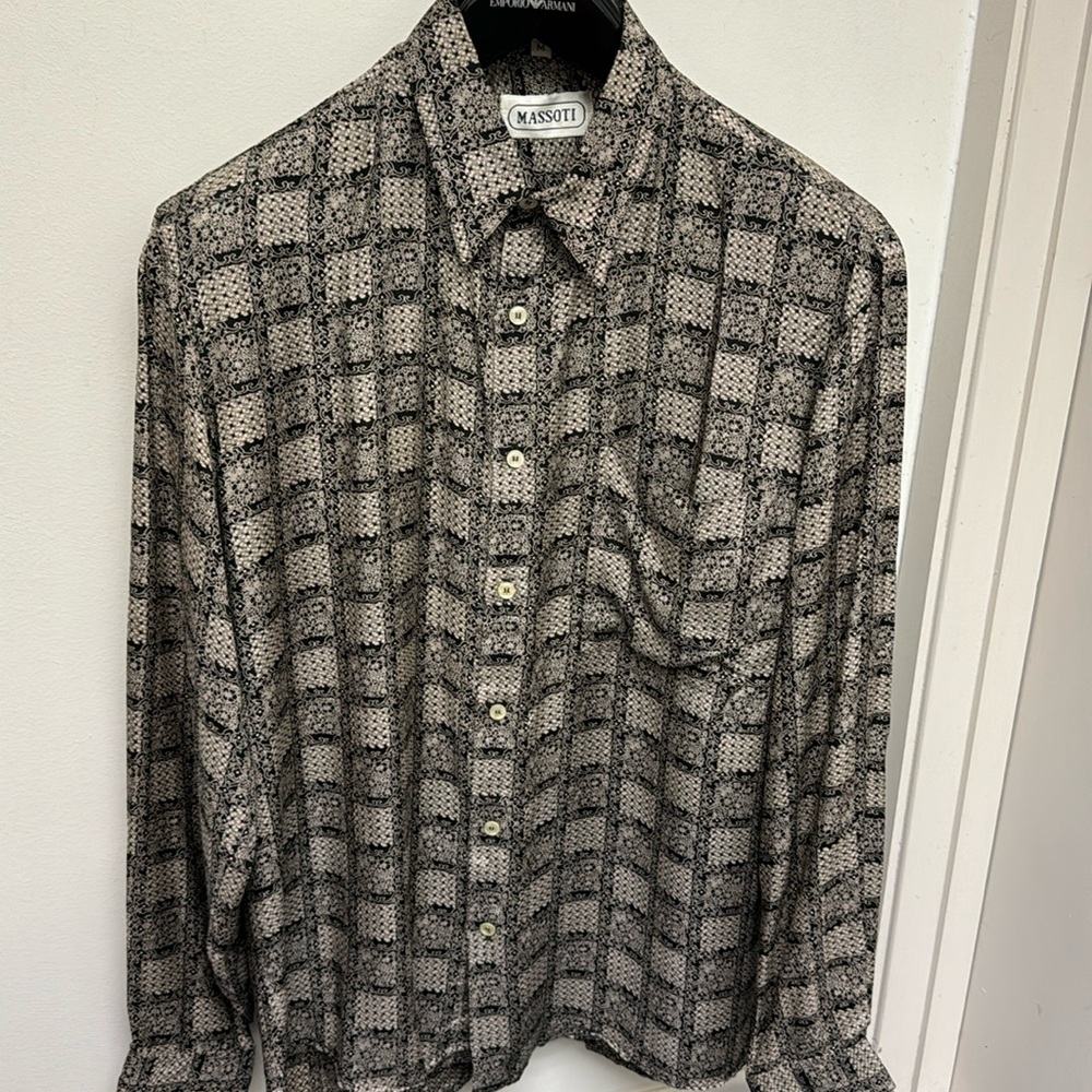 Rare designer men’s vintage  80s Massoti Italy M
